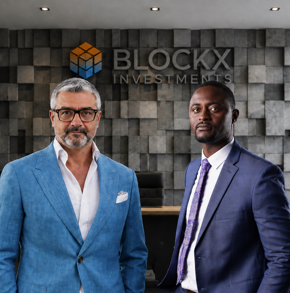 Blockx Investments founders Joop Logger and Amadou Chico Sissoko